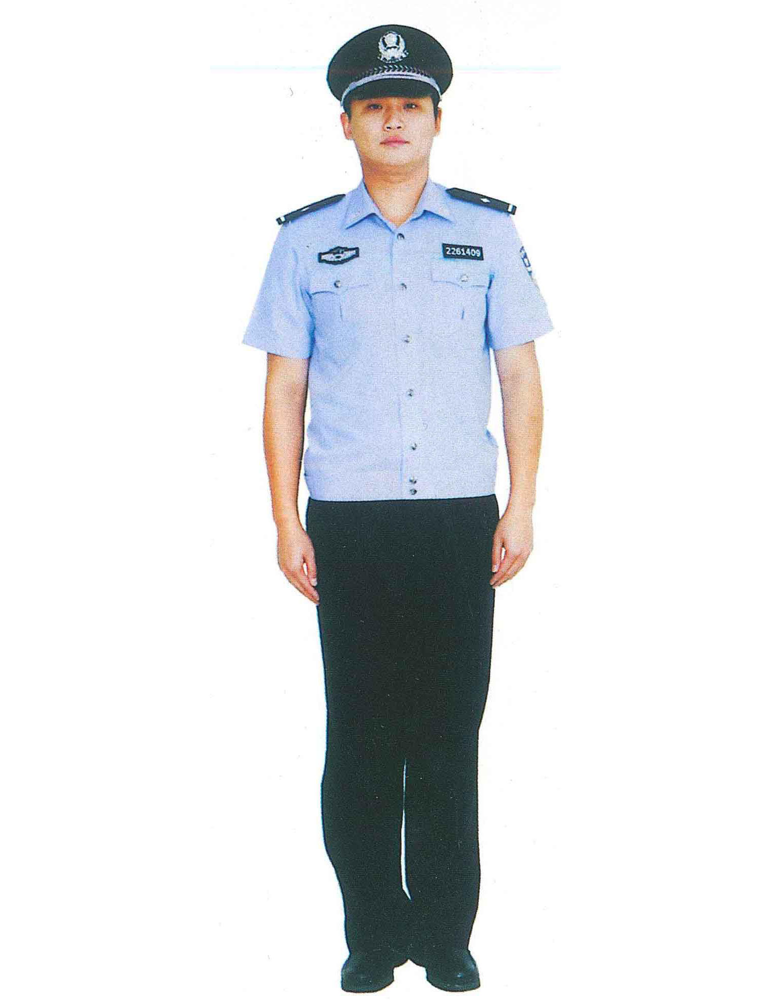 男警察夏执勤服上衣